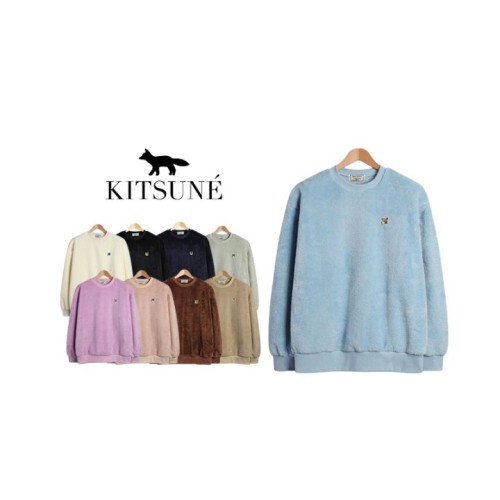 maison kitsun* 메종키츠* 뽀글이 맨투맨