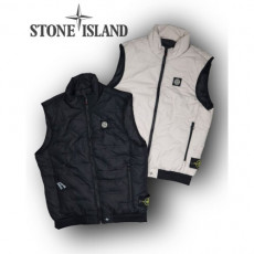 stone islan＊스톤아일랜＊ 스퀘어 컴퍼스&사이드버튼 와팬 나일론 패딩 레귤러핏 남녀공용