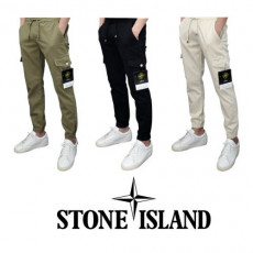 stone islan＊스톤아일랜＊ 크링클 랩스 밴딩 카고 조거팬츠