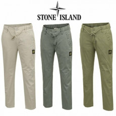 stone islan＊스톤아일랜＊ 반밴딩 사각패치 스판 팬츠