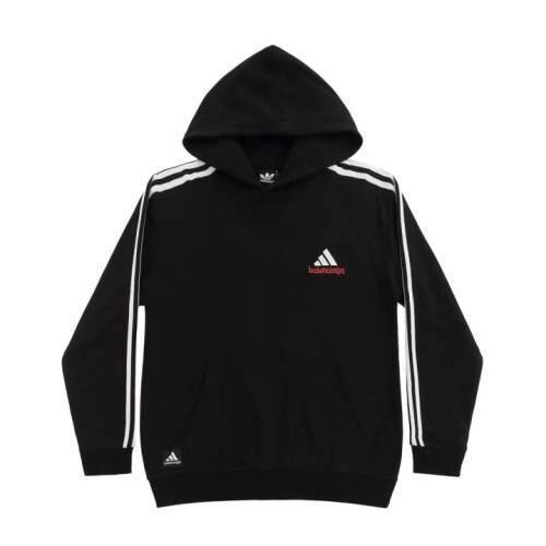  발렌시아* 삼선 자수 로고 후드