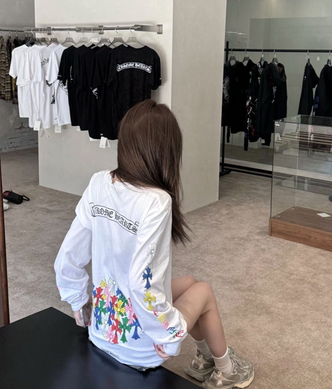 크롬하츠 멀티 세메터리 롱슬리브 티셔츠