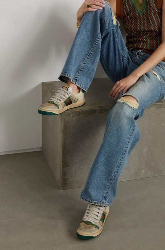 구찌 GG 로고 스크리너 남성 스니커즈 (풀박스구성)