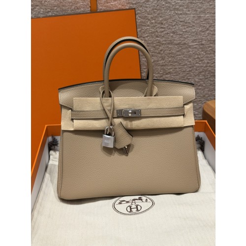 에르메스 버킨백 25 토고 은장 컬러: S2/Trench
