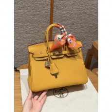 에르메스 버킨백 25 토고 금장 컬러: 9D/Jaune ambre