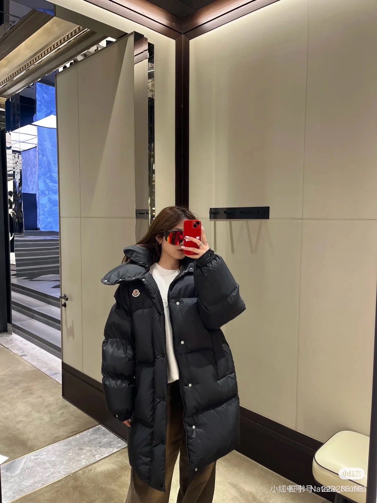 몽클레어 25fw 탈부착 롱패딩